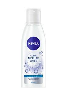 Nivea osvěžující pečující micelární voda 200 ml normální a smíšená pleť