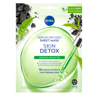 Nivea pleťová maska textilní detoxikační 1 ks Skin Detox