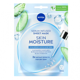 Nivea pleťová maska textilní hydratační 1 ks Skin Moisture