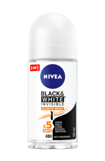 Nivea roll-on 50 ml Invisible Black &amp; White Ultimate Impact