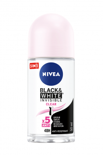 Nivea roll-on 50 ml Invisible for Black &amp; White Clear