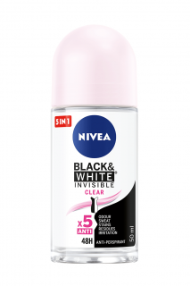 Nivea roll-on antiperspirant 50 ml Invisible for Black &amp; White Clear