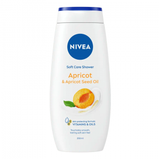 Nivea sprchový gel 250 ml Care &amp; Apricot Seed Oil