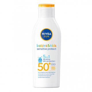 Nivea Sun Babies &amp; Kids Sensitive Protect mléko na opalování SPF50+ 200 ml