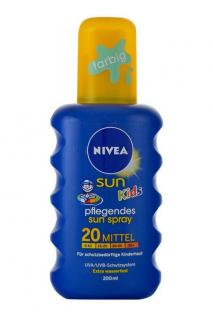 Nivea Sun Kids barevný sprej na opalování SPF20 200 ml