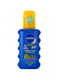 Nivea Sun Kids barevný sprej na opalování SPF20 200 ml