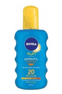 Nivea Sun Protect &amp; Bronze sprej na opalování 200 ml SPF20