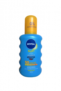 Nivea Sun Protect &amp; Bronze sprej na opalování SPF50 200 ml