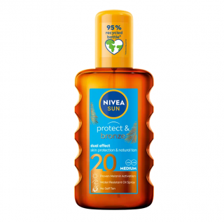 Nivea Sun Protect &amp; Bronze sprej olej SPF20 200 ml