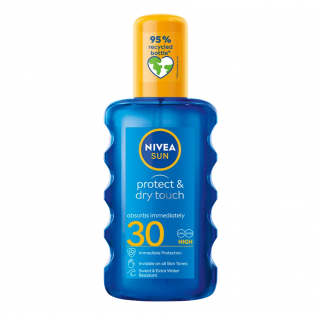 Nivea Sun Protect &amp; Dry Touch sprej na opalování SPF 30 200 ml