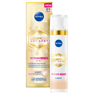 Nivea tónovací CC krém 40 ml Luminous 630° SPF30 světlý