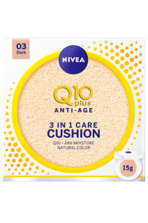 Nivea tónovací krém 15 g Cushion Q10 Plus č. 03 (Tmavý odstín)