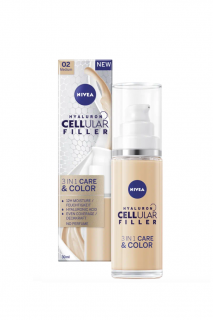 Nivea tónovací krém 30 ml 3v1 Care &amp; Color č.2 střední