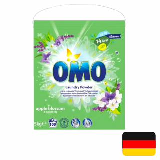 OMO prací prášek 100 dávek Universal Apple Blossom &amp; Water Lily 5 kg (Dovoz: Německo)