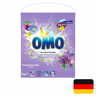 OMO prací prášek 100 dávek Universal Fresh Lavender &amp; Mint 5 kg (Dovoz: Německo)