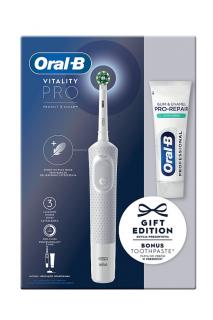 Oral-B elektrický zubní kartáček Vitality Pro + zubní pasta Pro-Repair