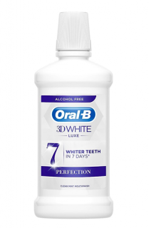 Oral-B ústní voda 500 ml 3D White Luxe (EXP 02/25)