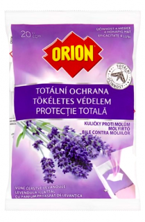 Orion kuličky proti molům 20 ks Levandule