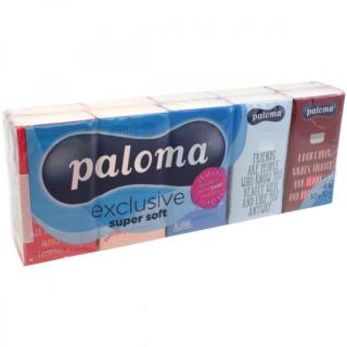 Paloma papírové kapesníčky 10x10 ks Exclusive Super Soft 4-vrstvé