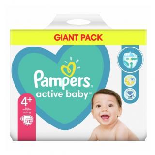 Pampers plenky Active Baby vel. 4+ (10-15 kg) 70 ks