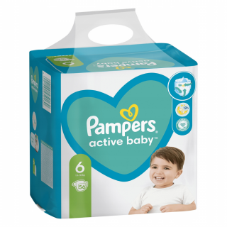 Pampers plenky Active Baby vel. 6 (13-18 kg) 56 ks