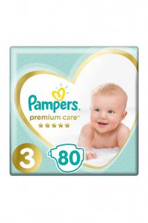 Pampers plenky Premium Care 3 midi 6-10 kg 80 ks