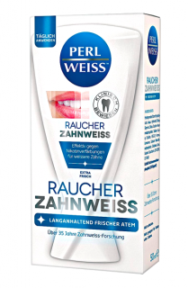 Perl Weiss bělící zubní pasta pro kuřáky 50 ml Extra Frisch (Dovoz: Německo)