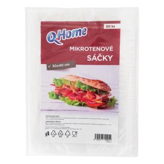 Q-Home mikrotenové sáčky 30 x 40 cm - 50 ks