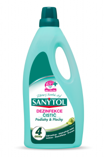 Sanytol čistič na podlahy a plochy 1 l Limetka 4 Účinky