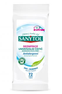 Sanytol dezinfekční čistící utěrky 36 = 72 ks Maxi Antialergenní