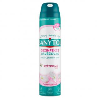 Sanytol dezinfekční osvěžovač vzduchu, povrchů a textilií 300 ml Květinová vůně