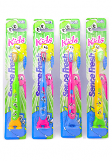 Sence Fresh dětský zubní kartáček 1 ks  Kids Soft měkký 3+ (Dovoz: Francie)