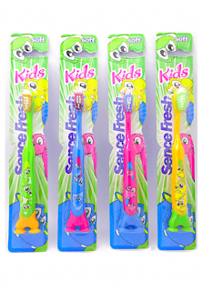 Sence Fresh dětský zubní kartáček Kids Soft 1 ks měkký 3+ (Dovoz: Francie)