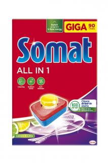 Somat tablety 90 ks All in 1 Lemon &amp; Lime