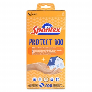 Spontex vinylové rukavice 100 ks vel. M Protect 100
