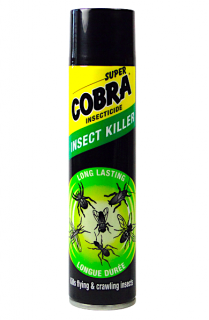Super Cobra zabiják hmyzu 400 ml Univerzální (Kills flying &amp; crawiling insects) (Lezoucí a lezoucí hmyz)