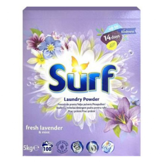 Surf prací prášek 100 dávek Universal Fresh Lavender &amp; Mint 5 kg
