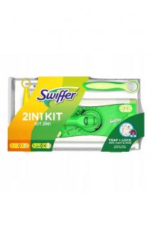 Swiffer sada 2v1 prachovka &amp; mop (rukojeť + 1 náhrada a mop + náhrady 8 ks)