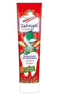 Tabaluga dětská zubní pasta 100 ml 0-6 let Jahoda (Dovoz: Německo)