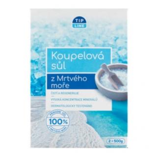 Tip line koupelová sůl 2 x 500 g Mrtvé moře