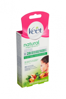 Veet voskové pásky na obličej 20 ks Natural Inspiration