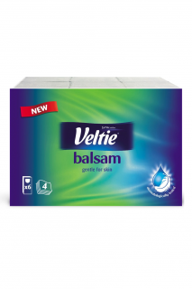 Veltie papírové kapesníčky 6x9 ks 4-vrstvé Balsam