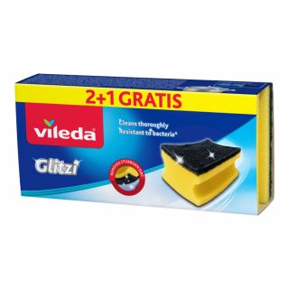 Vileda houbičky Glitzi 2+1 ks zdarma