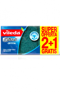 Vileda houbičky Glitzi Crystal antibakteriální 2+1 ks zdarma