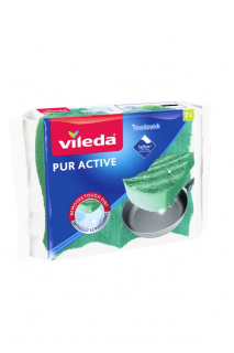 Vileda houbičky střední Pur Active 2 ks