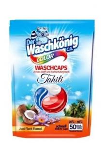 Waschkönig gelové kapsle 50 ks Color Tahiti 900 g (Dovoz: Německo)