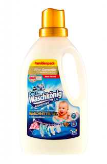 Waschkönig prací gel 54 dávek Sensitive 1,625 l (Dovoz: Německo)