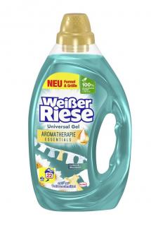 Weisser Riese gel 22 pracích dávek Universal Aromatherapie Lotus &amp; Mandelöl 1,1l (Dovoz: Německo)
