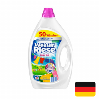 Weisser Riese gel 50 pracích dávek Color 2,25 l (Dovoz: Německo)