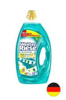 Weisser Riese gel 80 pracích dávek Universal Aromatherapie Lotus &amp; Mandelöl 4 l  (Dovoz: Německo)